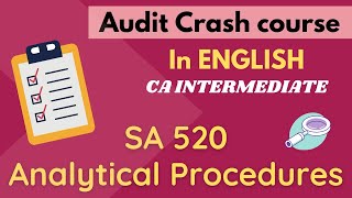 Analytical Procedures in ENGLISH  SA 520  Chapter 8 CA Intermediate [upl. by Welcy]