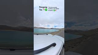 Pangong Tso  Pangong Lake trending youtubeshorts travel lakeview mountains naturelovers [upl. by Carla]