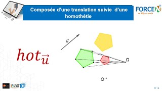 Composée dune Translation suivie dune homothétie géométrie homothétie translation maths 2ndeS [upl. by Tertius]