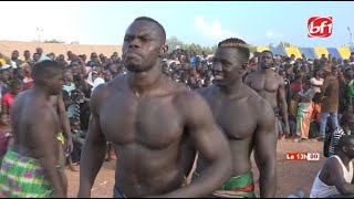 Des lutteurs Sénégalais Ivoiriens Togolais Nigériens et Burkinabè dans lArène [upl. by Shwalb]