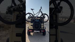 Spare tire bike rack 😎🤘 mtb lifebehindhandlebars bikerack cycle [upl. by Rezzani395]