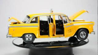 Checker A11 New York Yellow Cab diecast model car Sunstar 2501 [upl. by Aicetel]