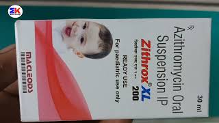 Zithrox XL 200 Syrup  Azithromycin Syrup  Zithrox XL 200mg Syrup Uses Benefits Dosage Reviews [upl. by Filmer240]