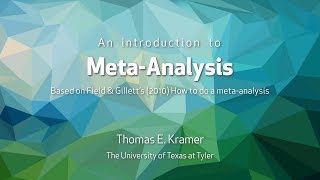 Conducting a MetaAnalysis [upl. by Ellienad]