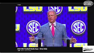 Brian Kelly  2024 SEC Media Days [upl. by Katee]