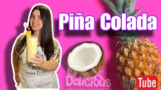 Piña colada sin alcohol tradicional de Puerto Rico🇵🇷 [upl. by Nilyarg]