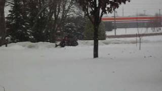 3 Wheeler Snow Plowing [upl. by Inah]