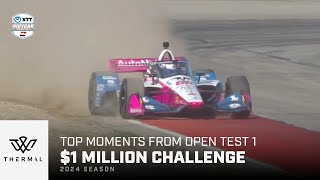 Top moments from Open Test 1  The Thermal Club 1 Million Challenge  INDYCAR [upl. by Eisse]