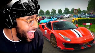 coolkid reacts to SUPERCARS LEAVING MEETS CRASHES FLAMES amp MORE [upl. by Ramak749]