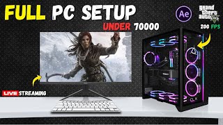 quotBest Gaming PC Under ₹70000 in India🤯 – Budget Beast for 1440p Gamingquot [upl. by Ketti]