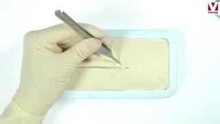 Suture techniques IntradermalIntracutaneousSubcuticular [upl. by Halehs264]