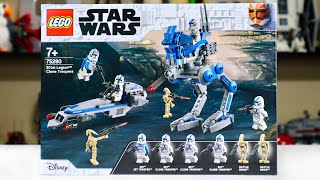 LEGO Star Wars 75280 501st Legion Clone Troopers Review 2020 [upl. by Nauaj]