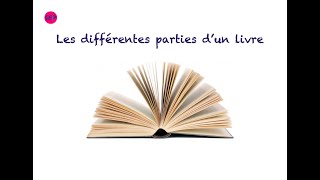 Les différentes parties dun livre [upl. by Ecidnacal]