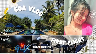 Goa vlog🌊 First flight🛫 Team outing 2024 Banglore Kannadavlog mysuru travelvlog kannada [upl. by Lussi]