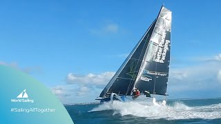 SailingAllTogether Week 5  Onboard a Figaro 3 training hard in a 420 and a tricky J24 capsize [upl. by Rotberg]