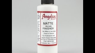 How to apply Angelus Matte Acrylic Finisher [upl. by Rediah530]