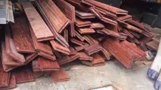 Reclaiming solid hardwood flooring More free wood [upl. by Eznyl]