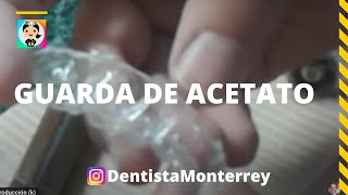 🤔❓CÓMO Hacer un GUARDA de ACETATO TRANSPARENTE 👅 dental [upl. by Belding558]