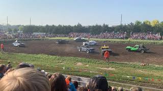 2021 Buffalo County Fair Demolition Derby Limited Weld Heat 1 [upl. by Bowne]