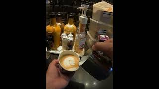 Practice Art Latte barista artlatte [upl. by Nagam]