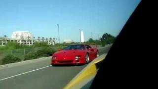 Heffner Lamborghini Gallardo Twin Turbo Vs Modified Ferrari F40 [upl. by Ail]