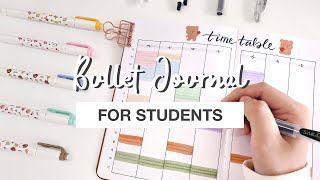 ✏️ bullet journal for students  simple and functional backtoschool bujo spreads [upl. by Greeley66]