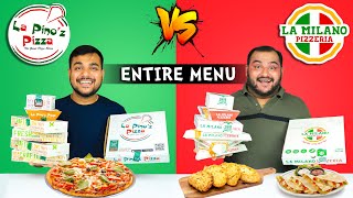 La Pinoz Pizza Vs La Milano Pizzeria Challenge  Pizza Challenge  Viwa Food World [upl. by Spatola]