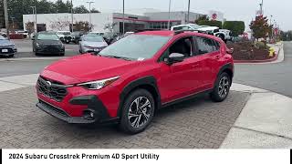 SantaCruz Subaru Dealer Dealership Guarantee 2024 Subaru Crosstrek Pure Red Premium 4D Sport Utili [upl. by Koetke]