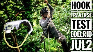 Hook Traverse Edelrid Jul2 Belay Device Test  Gopro  Bulldog Bone Bola Lanyard  Captain Hook [upl. by Ecnerewal]