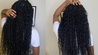 How to maintain boho knotless braids and reduce frizz  is it worth the hype [upl. by Hubing]