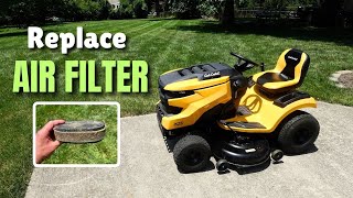 Cub Cadet XT1 Enduro  How to REPLACE AIR FILTER [upl. by Elda508]