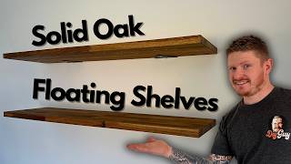 How to Make the Strongest Oak Floating Shelves  Cheap Quick and Easy [upl. by Thomas]