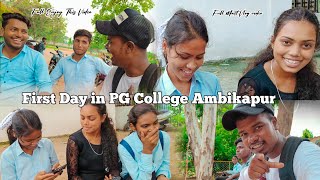 First Day in Pg College Ambikapur  My First Vlog  Vlog video  First time with Public [upl. by Rus]