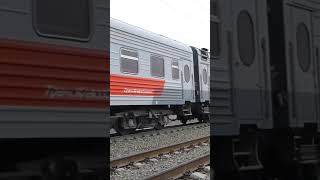 Тепловоз ТЭП700342 с поездом №1 Волгоград  Москва на перегоне Волгоград 1Пост 6км [upl. by Quinn]