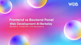 Frontend vs Backend Panel [upl. by Roskes394]