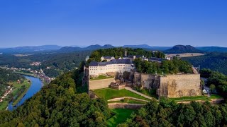 Königstein fortress in Germany  drone [upl. by Norra]