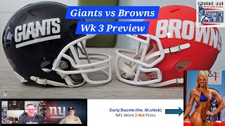 Giants vs Browns Preview  Somebody Has To Win nfl NY Giants football [upl. by Atiekal]