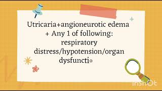 ANAPHYLAXIS CLINICAL CRITERIATINTINALLI EMERGENCY MEDICINE TEXTBOOK [upl. by Elery717]