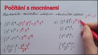 Počítání s mocninami [upl. by Art]