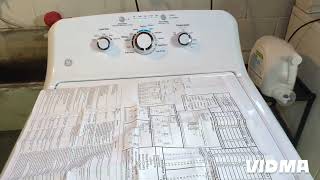 GE washer not spinning out clothes belt replacement diagnostics and manual location [upl. by Rees747]