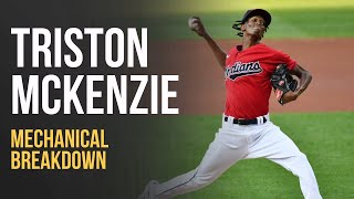 How Does Triston McKenzie throw 97 MPH at 65quot 165 lbs [upl. by Adnamal]