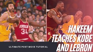 Hakeem Olajuwon ULTIMATE POST MOVES TRAINING SESSION WITH KOBE BRYANT AND LEBRON JAMES 20092011 [upl. by Keeley593]