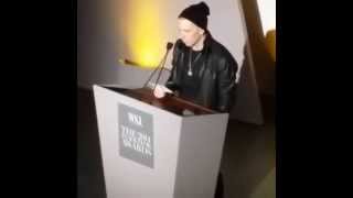 Eminem Honors Dr Dre and Jimmy Iovine at 2014 Innovator Awards [upl. by Onibas917]