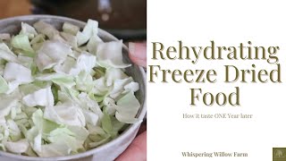 Rehydrating Freeze Dried Food  How it Taste ONE Year Later [upl. by Nylsor]