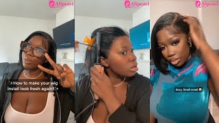 How to make your wig look fresh again✨alipearlhair shorts [upl. by Nomis]