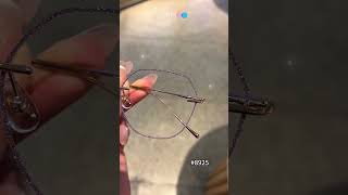 Another color of rimless glitter glasses eyewear eyeglasses glassesfashion glassesframes [upl. by Correna]