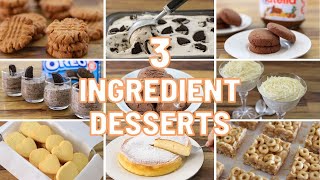 11 Easy 3Ingredient Desserts [upl. by Aierdna]