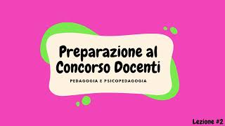 Preparazione al Concorso Docenti 2 [upl. by Aissila]