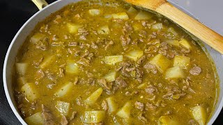 How To Make Delicious CARNE CON CHILE VERDE Y PAPAS  Steak With a Green Sauce and Potatoes [upl. by Bromleigh]