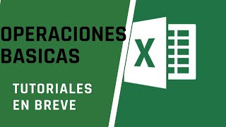 Como hacer las 4 operaciones basicas en Excel [upl. by Murton]